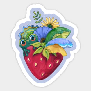 Cute Cottagecore Heart Sticker